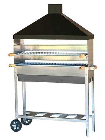 Churrasqueira Espetinho Inox 95 Com Coifa Preta e 03 Grelhas - Loja Virtual Lumaqmetal Menor preço em Churrasqueira Espetinho Inox 95 Com Coifa Preta e 03 Grelhas - Loja Virtual Lumaqmetal