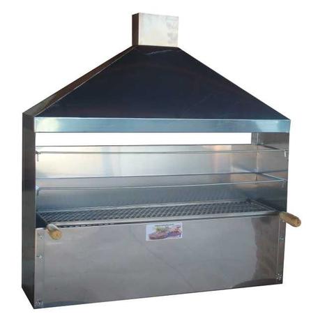 Churrasqueira Espetinho Inox Parede Bancada Coifa e 2 Grelhas Inox - Loja Virtual Lumaqmetal Menor preço em Churrasqueira Espetinho Inox Parede Bancada Coifa e 2 Grelhas Inox - Loja Virtual Lumaqmetal