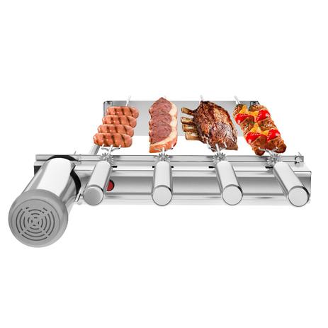 Churrasqueira Gira Grill Baixo 4 Espetos Giratórios p/ Pré-Moldadas - Sevefort Menor preço em Churrasqueira Gira Grill Baixo 4 Espetos Giratórios p/ Pré-Moldadas - Sevefort