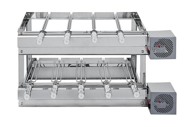 Churrasqueira Giratória 9 Espetos 2 Andares 37x71x45cm Bimotor Bivolt Lado Direito AG-9 - Artinox Menor preço em Churrasqueira Giratória 9 Espetos 2 Andares 37x71x45cm Bimotor Bivolt Lado Direito AG-9 - Artinox