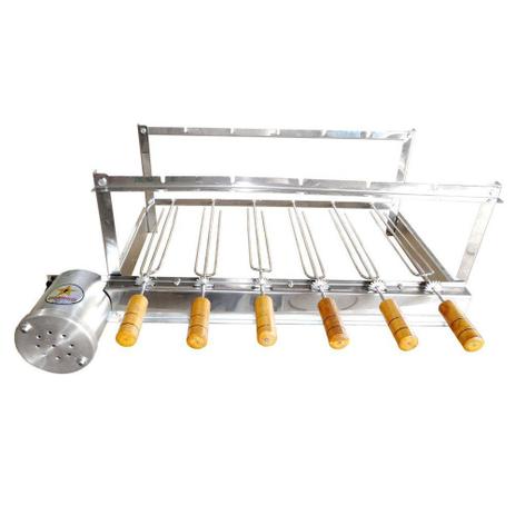 Churrasqueira Giratória em Aço Inox 6 Espetos Motor 1/8 CV + Acendedor Elétrico de Carvão - Estrela grill é ruim? Churrasqueira Giratória em Aço Inox 6 Espetos Motor 1/8 CV + Acendedor Elétrico de Carvão - Estrela grill é boa?