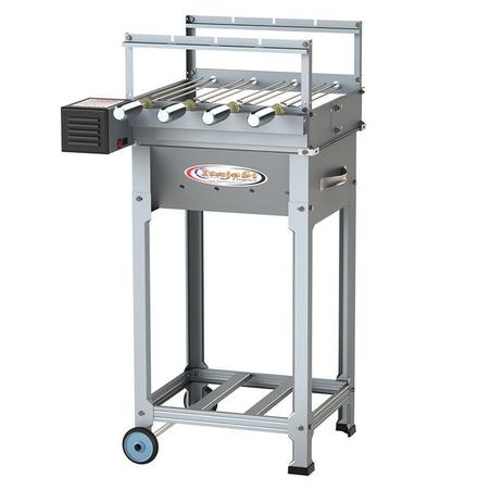 Churrasqueira Giratória Itagrill Inox 4 Espetos Luxo com Caçamba Itajobi Fogões Menor preço em Churrasqueira Giratória Itagrill Inox 4 Espetos Luxo com Caçamba Itajobi Fogões
