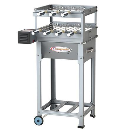 Churrasqueira Giratória Itagrill Plus 7 Espetos Dupla em Inox com Caçamba Itajobi Fogões Menor preço em Churrasqueira Giratória Itagrill Plus 7 Espetos Dupla em Inox com Caçamba Itajobi Fogões