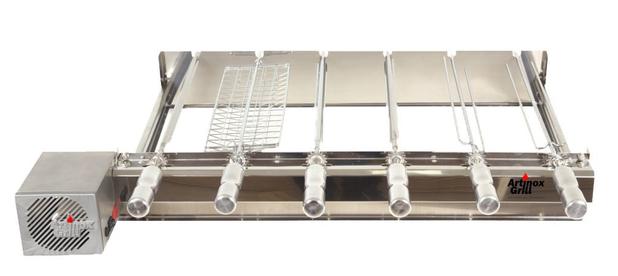 Churrasqueira Giratória Kit Baixo 6 Espetos The Grill 27x83 Motor Bivolt Lado Esquerdo TG-6 - Artinox é boa?