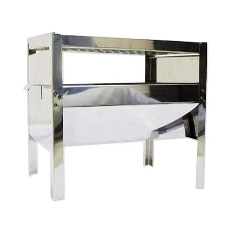 Churrasqueira + Grelha Aço Inox - Portátil - Pequena - Dfs Menor preço em Churrasqueira + Grelha Aço Inox - Portátil - Pequena - Dfs