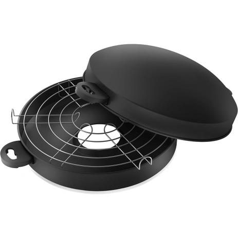 Churrasqueira Grill Antiaderente 30 cm Panelux Menor preço em Churrasqueira Grill Antiaderente 30 cm Panelux