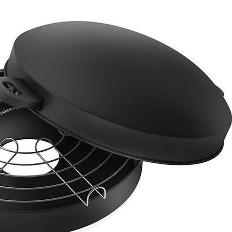 Churrasqueira Grill antiaderente 30cm Panelux Menor preço em Churrasqueira Grill antiaderente 30cm Panelux