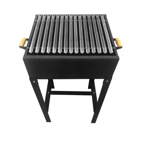 Churrasqueira Mini Parrilla Aço Com Grelha Escorre Gordura - Metalfer Menor preço em Churrasqueira Mini Parrilla Aço Com Grelha Escorre Gordura - Metalfer