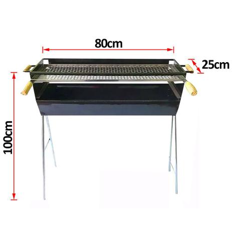Churrasqueira Para Espetinhos Aço Carbono Com Grelha - METALFER Menor preço em Churrasqueira Para Espetinhos Aço Carbono Com Grelha - METALFER