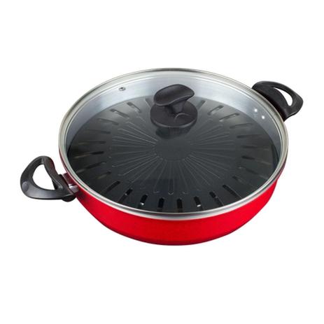 Churrasqueira para Fogão Grill Chef - S/Carvão, S/Óleo, S/Fumaça, S/Sujeira - Grelha Antiaderente Menor preço em Churrasqueira para Fogão Grill Chef - S/Carvão, S/Óleo, S/Fumaça, S/Sujeira - Grelha Antiaderente