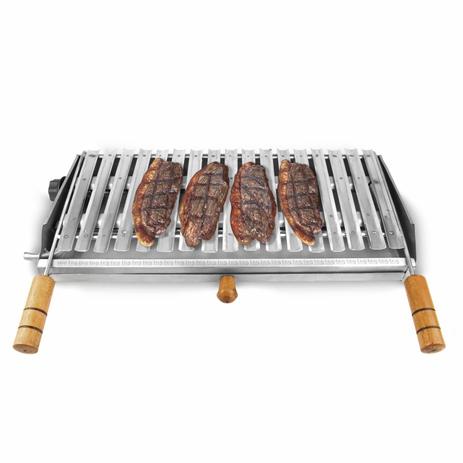 Churrasqueira Parrilheira Char Broiler Picanheira Grelha Argentina 55x25 a Gás Inox - Lcg Eletro Menor preço em Churrasqueira Parrilheira Char Broiler Picanheira Grelha Argentina 55x25 a Gás Inox - Lcg Eletro