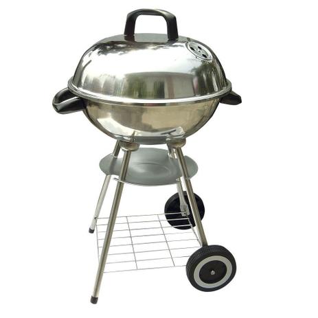 Churrasqueira portatil a bafo silver aço inox grelha cromada nautika - D3 equipamentos Menor preço em Churrasqueira portatil a bafo silver aço inox grelha cromada nautika - D3 equipamentos