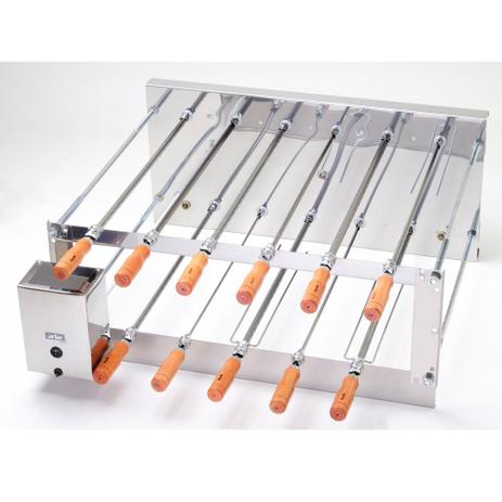 Churrasqueira Rotativa Dupla 11 Espetos 127V - Arke Menor preço em Churrasqueira Rotativa Dupla 11 Espetos 127V - Arke