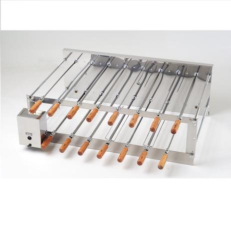 Churrasqueira Rotativa Dupla 15 Espetos 220V - Arke Menor preço em Churrasqueira Rotativa Dupla 15 Espetos 220V - Arke