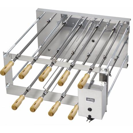 Churrasqueira Rotativa Dupla 9 Espetos Arke 127V Menor preço em Churrasqueira Rotativa Dupla 9 Espetos Arke 127V