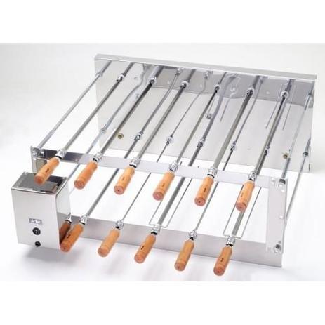 Churrasqueira Rotativa Dupla Inox De 11 Espetos 110v - Arke Menor preço em Churrasqueira Rotativa Dupla Inox De 11 Espetos 110v - Arke