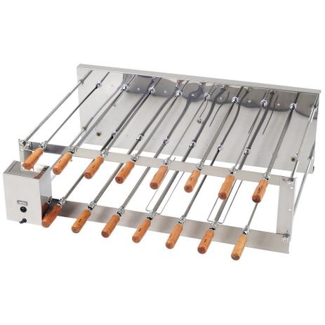 Churrasqueira Rotativa Inox Dupla 15 Espetos CRID-15 220V - Arke Menor preço em Churrasqueira Rotativa Inox Dupla 15 Espetos CRID-15 220V - Arke