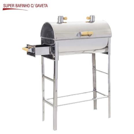 Churrasqueira Super Bafinho 1 Carvão Aço Inox - - Eliza Menor preço em Churrasqueira Super Bafinho 1 Carvão Aço Inox - - Eliza