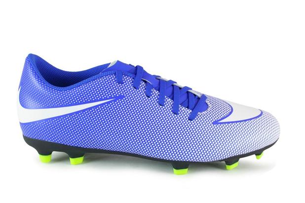Chuteira campo nike bravata ii fg azul / branco Menor preço em Chuteira campo nike bravata ii fg azul / branco