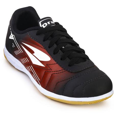 Chuteira Futsal Dray Foorcy VI Adulto - Preto/Vermelho Menor preço em Chuteira Futsal Dray Foorcy VI Adulto - Preto/Vermelho