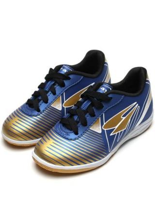chuteira futsal infantil dourada