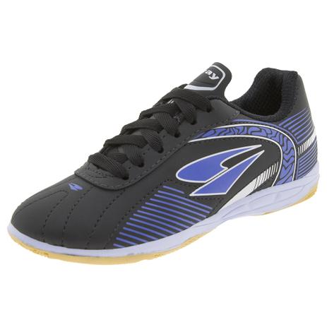 Chuteira Infantil Masculina Indoor Dray - 307 PRETO/AZUL PRETO/AZUL Menor preço em Chuteira Infantil Masculina Indoor Dray - 307 PRETO/AZUL PRETO/AZUL