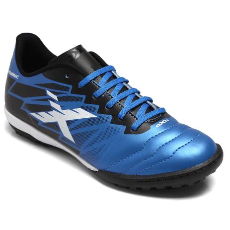 Chuteira Oxn Dynamic Society Azul/Preto/Branco 249537370 Menor preço em Chuteira Oxn Dynamic Society Azul/Preto/Branco 249537370