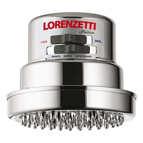 Chuveiro 4 Temperaturas Tradição Cromado 6800W 220V Lorenzetti Menor preço em Chuveiro 4 Temperaturas Tradição Cromado 6800W 220V Lorenzetti