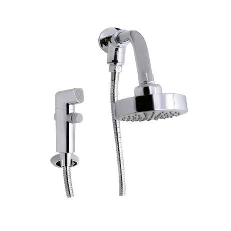 Chuveiro com ducha manual slim 1997 cromado - Perflex Menor preço em Chuveiro com ducha manual slim 1997 cromado - Perflex