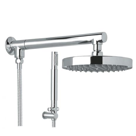 Chuveiro de Parede com Ducha Manual 20cm Titânio Perflex Cromado Menor preço em Chuveiro de Parede com Ducha Manual 20cm Titânio Perflex Cromado