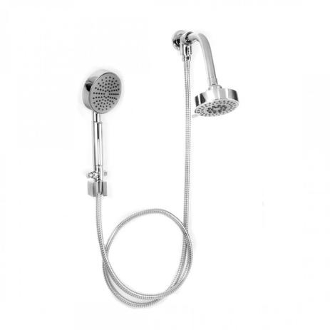 Chuveiro de Parede com Ducha Manual 5 Jatos Slim Perflex Cromado Menor preço em Chuveiro de Parede com Ducha Manual 5 Jatos Slim Perflex Cromado