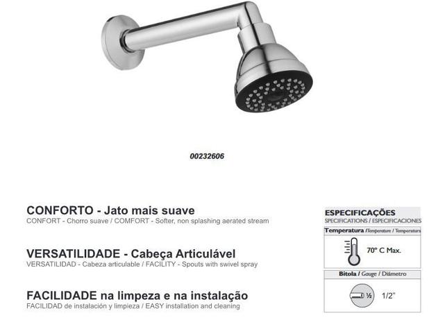 Chuveiro Ducha Banheiro Bonnaducha Cromado DOCOL Menor preço em Chuveiro Ducha Banheiro Bonnaducha Cromado DOCOL