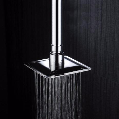 Chuveiro Ducha de Teto Quadrada Square Slim Inox 10x10 com braço - Premierdecor Menor preço em Chuveiro Ducha de Teto Quadrada Square Slim Inox 10x10 com braço - Premierdecor