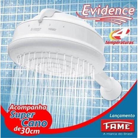 Chuveiro Ducha Fame Evidence 4t 220v 6800w Menor preço em Chuveiro Ducha Fame Evidence 4t 220v 6800w