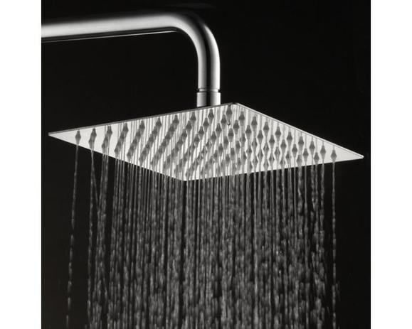 Chuveiro Ducha Quadrada Square Slim Inox 20x20 com braço - Premierdecor Menor preço em Chuveiro Ducha Quadrada Square Slim Inox 20x20 com braço - Premierdecor