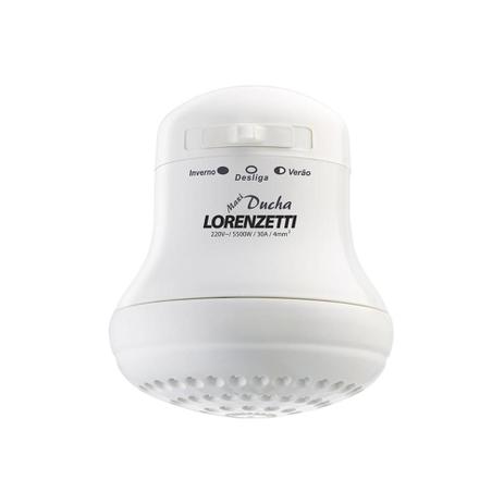 Chuveiro Elétrico 5500w 220v Maxi Ducha Branco - Lorenzetti Menor preço em Chuveiro Elétrico 5500w 220v Maxi Ducha Branco - Lorenzetti