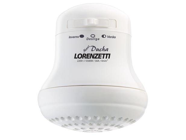 Chuveiro Elétrico de Parede Lorenzetti Maxi Ducha 127V Branco 5500W Menor preço em Chuveiro Elétrico de Parede Lorenzetti Maxi Ducha 127V Branco 5500W