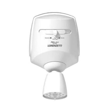 Chuveiro Elétrico de Parede Relax Branco 220v - Lorenzetti Menor preço em Chuveiro Elétrico de Parede Relax Branco 220v - Lorenzetti