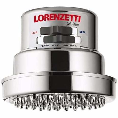 Chuveiro Tradição 127v 5500w 4 Temp Cromado Lorenzetti Menor preço em Chuveiro Tradição 127v 5500w 4 Temp Cromado Lorenzetti