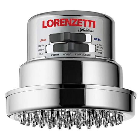 Chuveiro Tradição 6800W 220V Cromado - Lorenzetti Menor preço em Chuveiro Tradição 6800W 220V Cromado - Lorenzetti