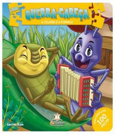 Cigarra E A Formiga, A - Livro Quebra-cabeca Medio - Blu Editora Menor preço em Cigarra E A Formiga, A - Livro Quebra-cabeca Medio - Blu Editora