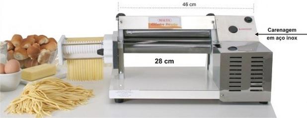 Cilindro Elétrico Inox c/ Cortador de Talharim 28cm Bivolt - Malta - Maltinha Menor preço em Cilindro Elétrico Inox c/ Cortador de Talharim 28cm Bivolt - Malta - Maltinha