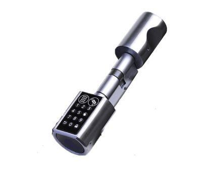 Cilindro Eletrônico T1 p/ Fechadura Euro Perfil com Senha e App via Bluetooth - Titan portas Menor preço em Cilindro Eletrônico T1 p/ Fechadura Euro Perfil com Senha e App via Bluetooth - Titan portas