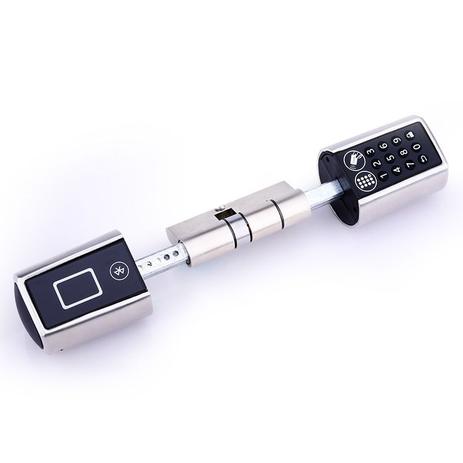 Cilindro Eletrônico T2 p/ Fechadura Euro Perfil com Senha, Cartão e app via Bluetooth - Titan Menor preço em Cilindro Eletrônico T2 p/ Fechadura Euro Perfil com Senha, Cartão e app via Bluetooth - Titan