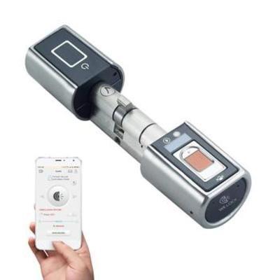 Cilindro Eletrônico T3 p/ Fechadura com Biometria, Controle Remoto e App Blutetooth - Titan portas Menor preço em Cilindro Eletrônico T3 p/ Fechadura com Biometria, Controle Remoto e App Blutetooth - Titan portas