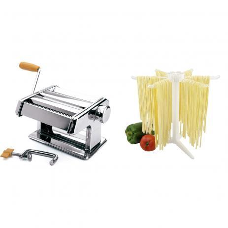 Cilindro máquina de macarrão massas inox Hercules 3 tipos de massas + Varal secador Clink - Hercules/clink Menor preço em Cilindro máquina de macarrão massas inox Hercules 3 tipos de massas + Varal secador Clink - Hercules/clink
