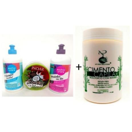 Cimento Capilar Biológico Com Bambu 1kg + Kit Inoar - Np hair solutions é boa?