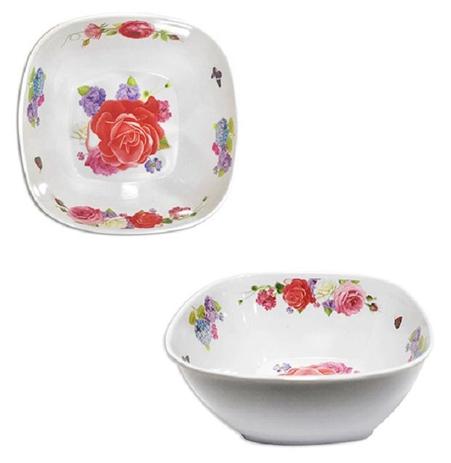 Cinco Unidades De Tigela De Melamina Quadrada Floral 17cm - 17cm - Floral - 17CM - Floral - Rio chens/util goods Menor preço em Cinco Unidades De Tigela De Melamina Quadrada Floral 17cm - 17cm - Floral - 17CM - Floral - Rio chens/util goods