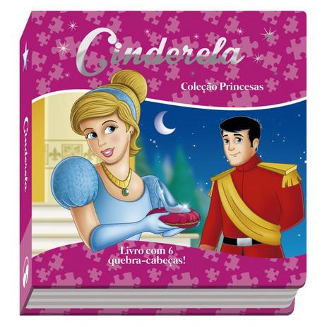 Cinderela: Col. Princesas - Livro com 6 quebra-cabeças - Vale das letras Menor preço em Cinderela: Col. Princesas - Livro com 6 quebra-cabeças - Vale das letras