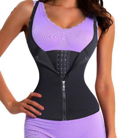 Cinta Ajustável com Alça Modeladora Corset Corselet Feminina Ombro Colete Ziper - Compre na net Menor preço em Cinta Ajustável com Alça Modeladora Corset Corselet Feminina Ombro Colete Ziper - Compre na net